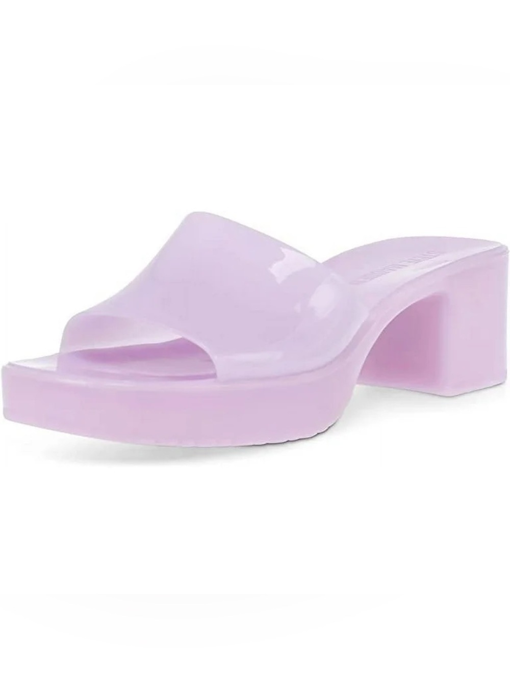 Steve Madden Harlin Lilac Open Rounded Toe SlideOn Single Strap Heeled Sandal 10